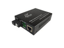 Gigabit Fiber to Ethernet Media Converter, Optical Fiber 1000Base-LX to 10/100/1000Base-Tx Copper RJ45 Ethernet Converter, Single Fiber Bidi