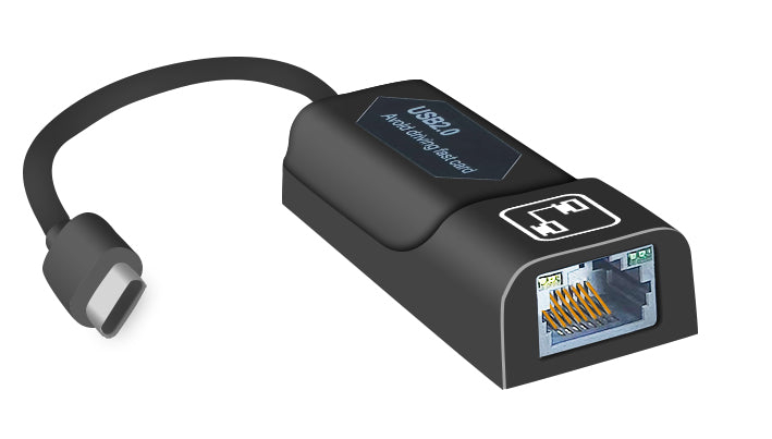 Type c 2.0 to RJ45 adapter side 