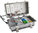 dual battery of outer shell of Outdoor gpon edfa  8 Output ports and WDM  side 