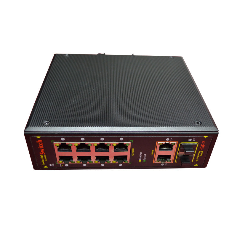 8-Port 100/100M+2-Port GE SFP Industrial Managed Ethernet Switch
