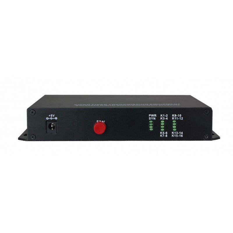 18channel dry contact closure over fiber converter modem
