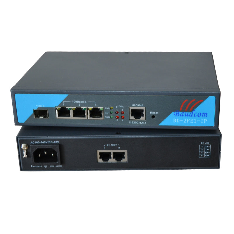 2 Framed E1 TDM over IP E1 over Fast Ethernet Converter