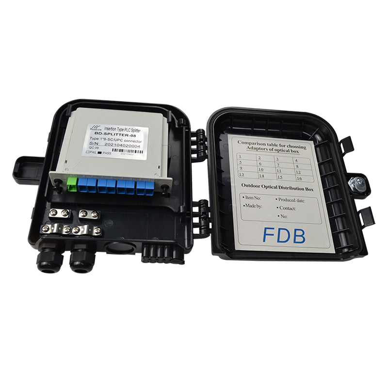 Fiber optic terminal box