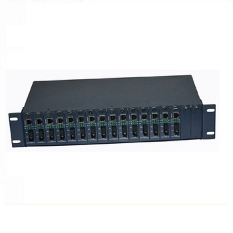 Unmanaged Gigabit Media Converter 17Slots Rack Chassis
