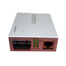 10/100Base-TX to 100Base-FX Single-Mode LC 1310nm 20km PoE+ (IEEE 802.3af) Ethernet Media Converter