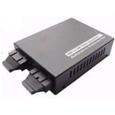 Unmanaged 1x 100/1000Base-X SFP to 1x 100/1000Base-X SFP Single-Mode to Multi-Mode Fiber Converter