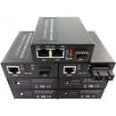 Unmanaged 10/100Base-T RJ45 to 100Base-FX PoE Media Converter, IEEE802.3at/af, 30W per Port